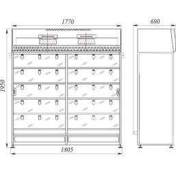 Шкафы для стерильного хранения Lamsystems БАВнп-01-Ламинар-С.-1,8 (430.180)